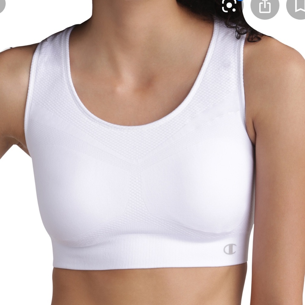 Champion White Sports Bra